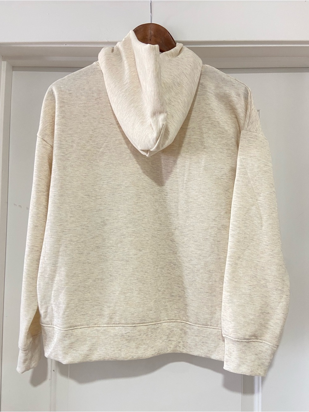 Athletic Women's Cream Heather Pullover Hoodie - Picture 5 of 6